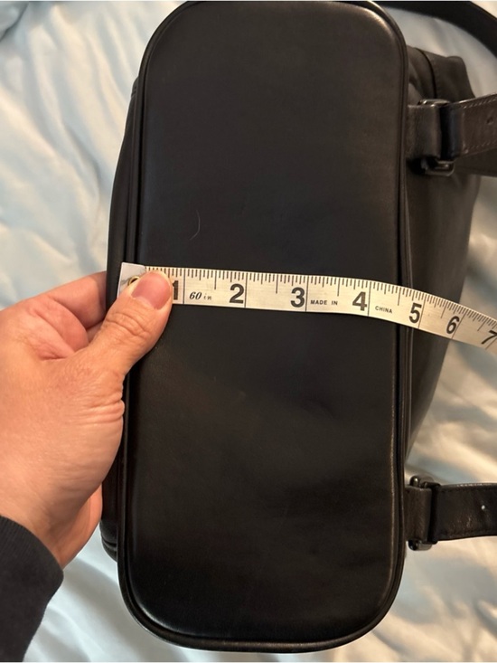 Tumi Black Leather Small 90’s Drawstring Backpack Style 921 Travel Everyday Bag main image 8